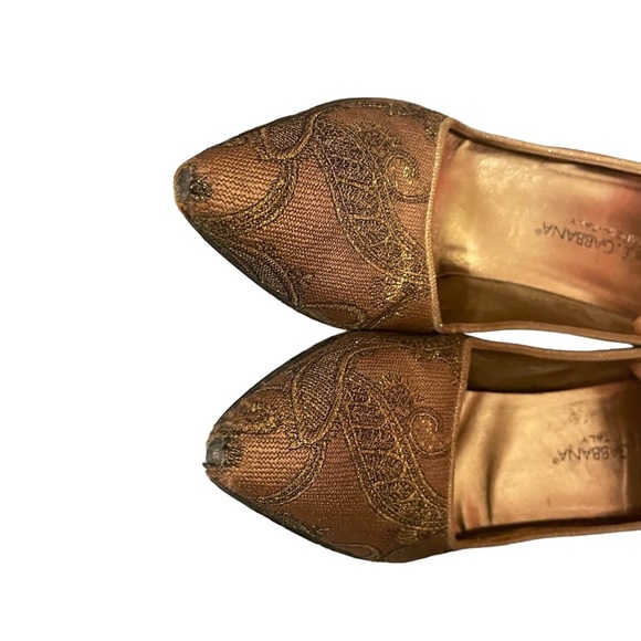 DOLCE & GABBANA PAISLEY EMBROIDERED HEELS - Picture 3 of 7